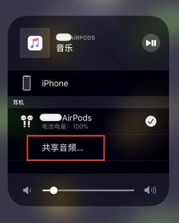 盈江苹果14音频维修点分享iPhone14音频共享设置方法 