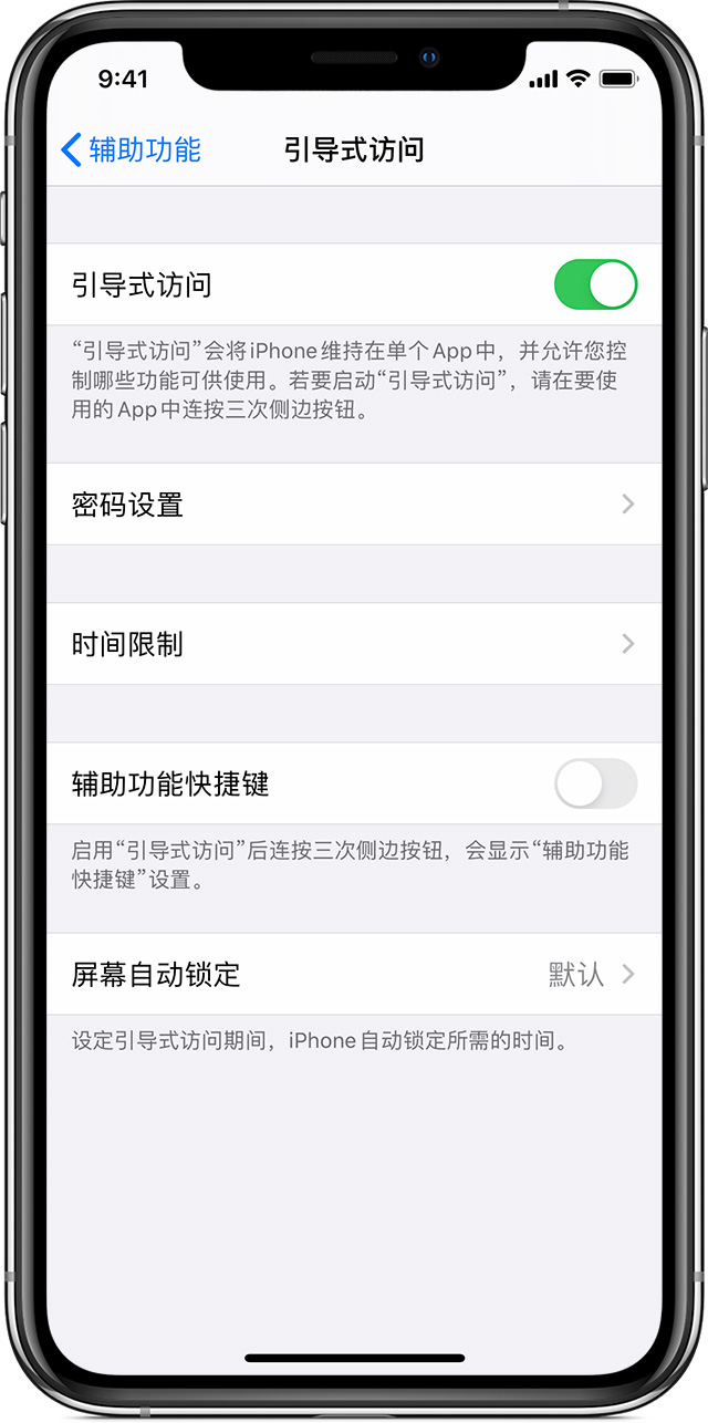 盈江苹果手机维修分享如何在 iPhone 上退出引导式访问 